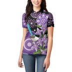 Australia Epilepsy Awareness Women Polo Shirt Purple-crowned Fairywren Boronia Aboriginal - Aussie Hoodie