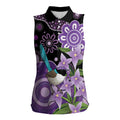 Australia Epilepsy Awareness Women Sleeveless Polo Shirt Purple-crowned Fairywren Boronia Aboriginal - Aussie Hoodie