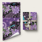 Australia Epilepsy Awareness Wrapping Paper Purple-crowned Fairywren Boronia Aboriginal - Aussie Hoodie