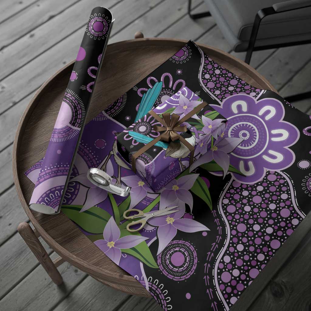 Australia Epilepsy Awareness Wrapping Paper Purple-crowned Fairywren Boronia Aboriginal - Aussie Hoodie