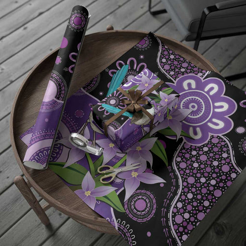 Australia Epilepsy Awareness Wrapping Paper Purple-crowned Fairywren Boronia Aboriginal - Aussie Hoodie