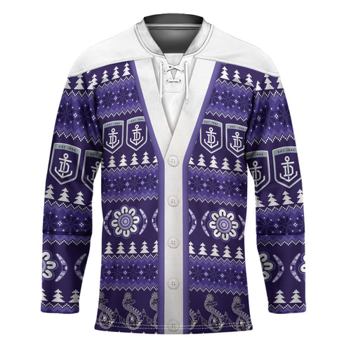 Dockers Football Christmas Hockey Jersey Aboriginal Seamless Cardigan Inspired