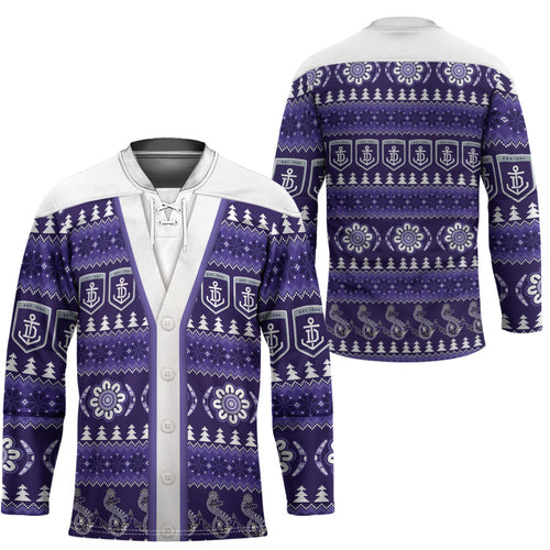 Dockers Football Christmas Hockey Jersey Aboriginal Seamless Cardigan Inspired