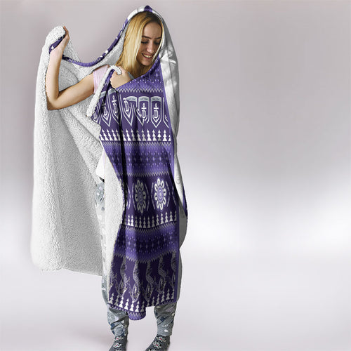 Dockers Football Christmas Hooded Blanket Aboriginal Seamless Cardigan Inspired