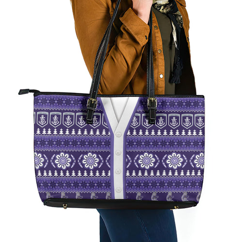 Dockers Football Christmas Leather Tote Bag Aboriginal Seamless Cardigan Inspired
