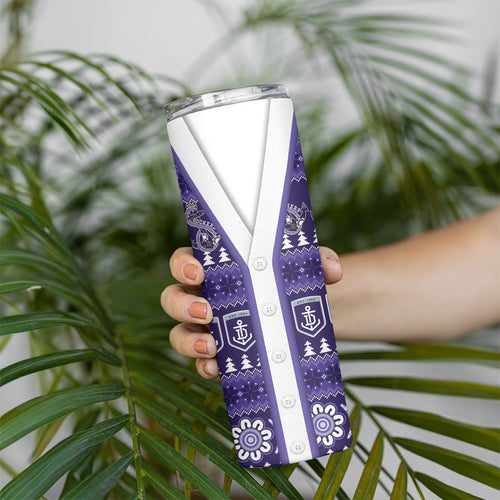 Dockers Football Christmas Skinny Tumbler Aboriginal Seamless Cardigan Inspired