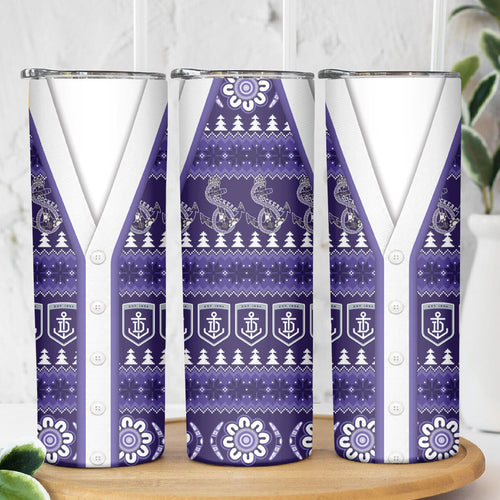 Dockers Football Christmas Skinny Tumbler Aboriginal Seamless Cardigan Inspired