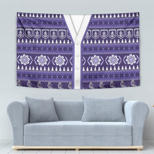 Dockers Football Christmas Tapestry Aboriginal Seamless Cardigan Inspired