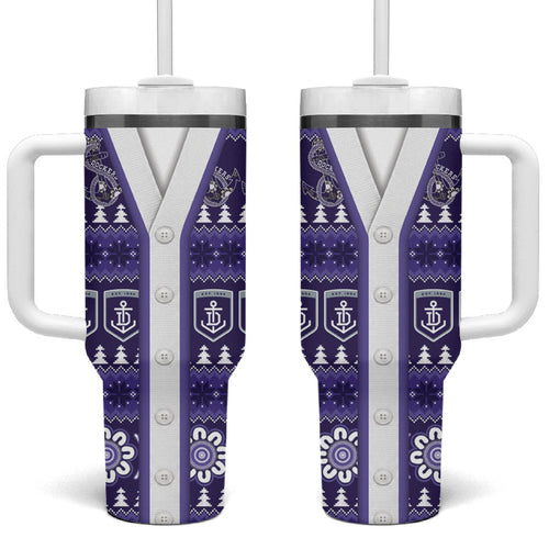 Dockers Football Christmas Tumbler With Handle Aboriginal Seamless Cardigan Inspired