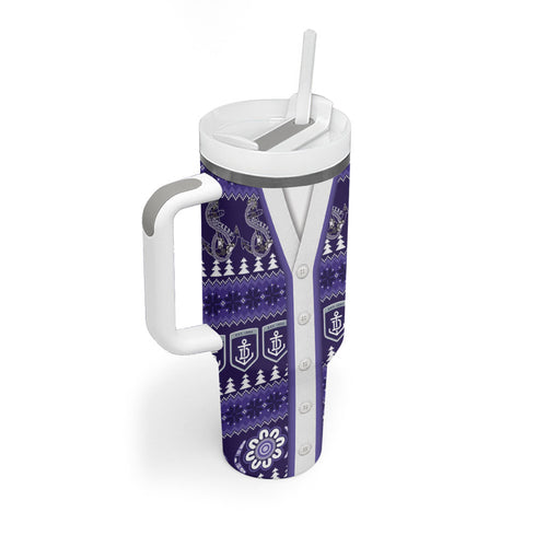Dockers Football Christmas Tumbler With Handle Aboriginal Seamless Cardigan Inspired