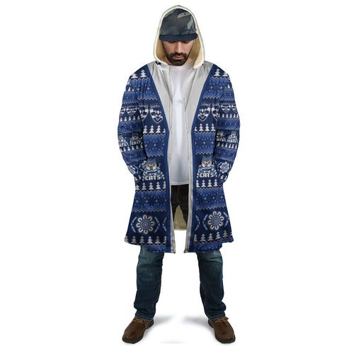 Geelong Cats Football Christmas Cloak Aboriginal Seamless Cardigan Inspired