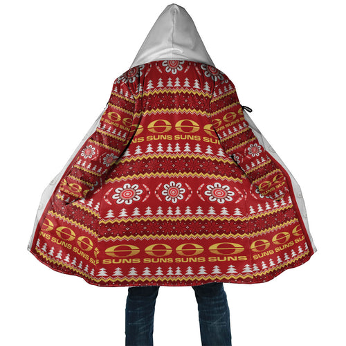Suns Football Christmas Cloak Aboriginal Seamless Cardigan Inspired