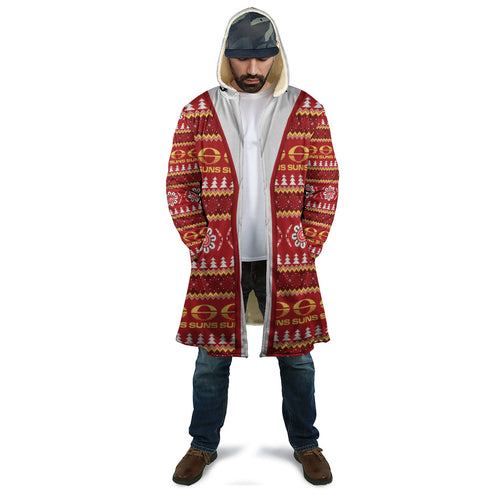 Suns Football Christmas Cloak Aboriginal Seamless Cardigan Inspired