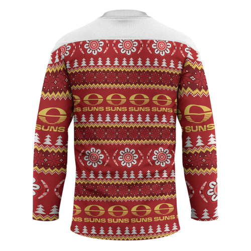 Suns Football Christmas Hockey Jersey Aboriginal Seamless Cardigan Inspired