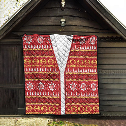 Suns Football Christmas Quilt Aboriginal Seamless Cardigan Inspired