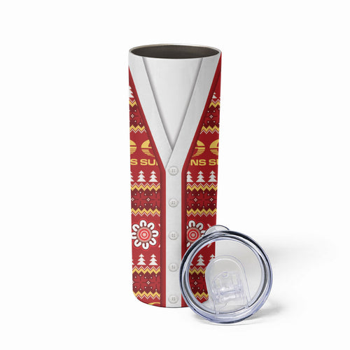 Suns Football Christmas Skinny Tumbler Aboriginal Seamless Cardigan Inspired