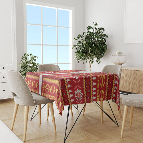 Suns Football Christmas Tablecloth Aboriginal Seamless Cardigan Inspired