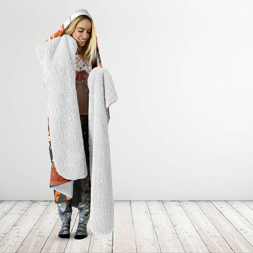 GWS Giants Football Christmas Hooded Blanket Aboriginal Seamless Cardigan Inspired