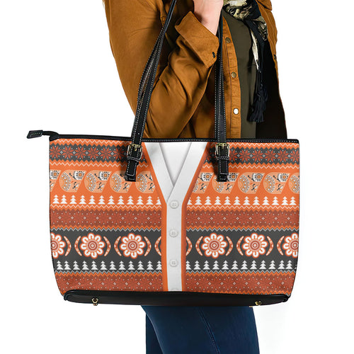 GWS Giants Football Christmas Leather Tote Bag Aboriginal Seamless Cardigan Inspired