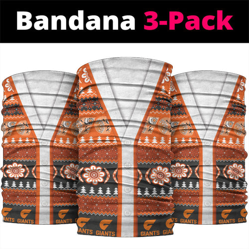 GWS Giants Football Christmas Neck Gaiter Aboriginal Seamless Cardigan Inspired