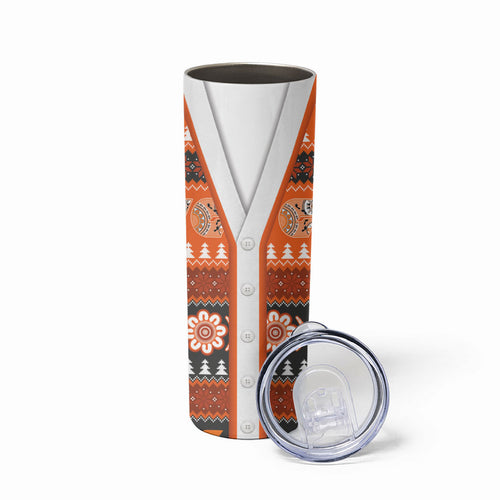 GWS Giants Football Christmas Skinny Tumbler Aboriginal Seamless Cardigan Inspired