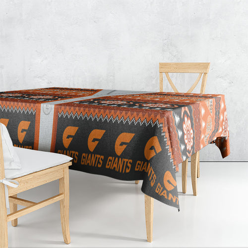 GWS Giants Football Christmas Tablecloth Aboriginal Seamless Cardigan Inspired