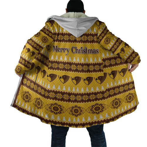 Hawks Football Christmas Cloak Aboriginal Seamless Cardigan Inspired
