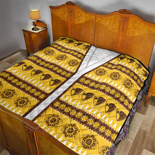 Hawks Football Christmas Quilt Aboriginal Seamless Cardigan Inspired