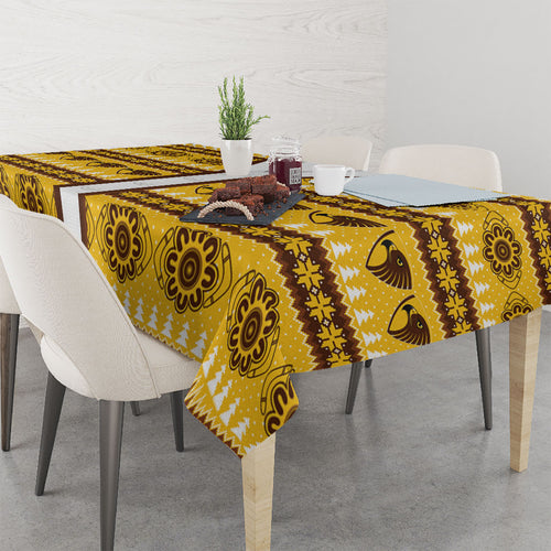 Hawks Football Christmas Tablecloth Aboriginal Seamless Cardigan Inspired