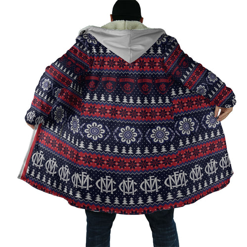 Demons Football Christmas Cloak Aboriginal Seamless Cardigan Inspired