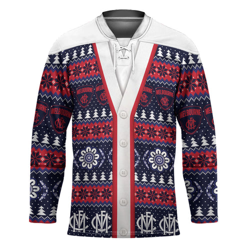 Demons Football Christmas Hockey Jersey Aboriginal Seamless Cardigan Inspired