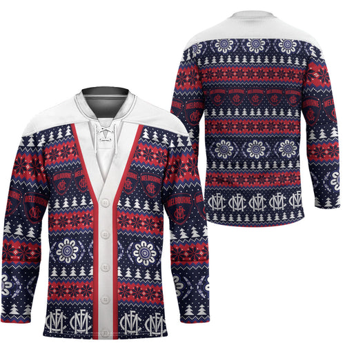 Demons Football Christmas Hockey Jersey Aboriginal Seamless Cardigan Inspired