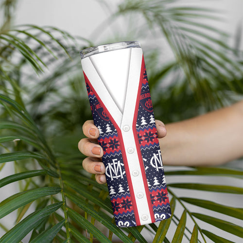 Demons Football Christmas Skinny Tumbler Aboriginal Seamless Cardigan Inspired