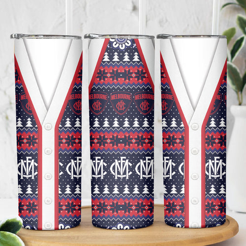 Demons Football Christmas Skinny Tumbler Aboriginal Seamless Cardigan Inspired
