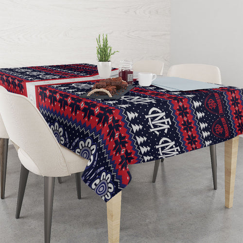Demons Football Christmas Tablecloth Aboriginal Seamless Cardigan Inspired