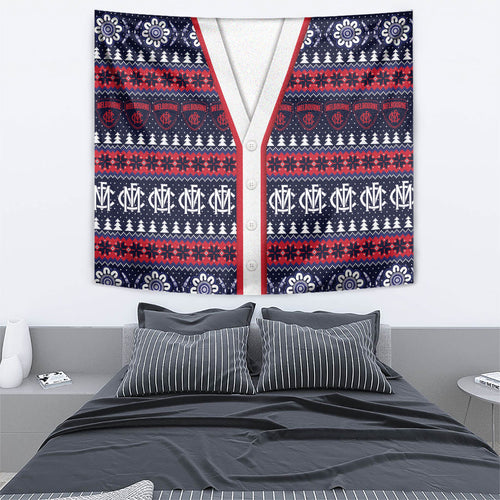 Demons Football Christmas Tapestry Aboriginal Seamless Cardigan Inspired