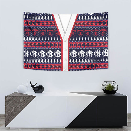 Demons Football Christmas Tapestry Aboriginal Seamless Cardigan Inspired