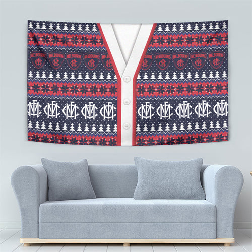 Demons Football Christmas Tapestry Aboriginal Seamless Cardigan Inspired