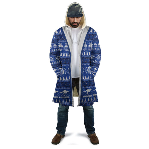 North Melbourne Football Christmas Cloak Aboriginal Seamless Cardigan Inspired