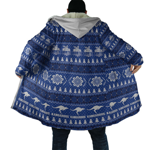 North Melbourne Football Christmas Cloak Aboriginal Seamless Cardigan Inspired