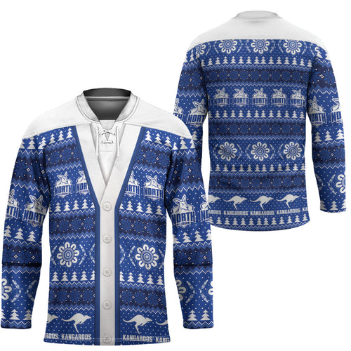North Melbourne Football Christmas Hockey Jersey Aboriginal Seamless Cardigan Inspired