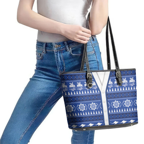 North Melbourne Football Christmas Leather Tote Bag Aboriginal Seamless Cardigan Inspired