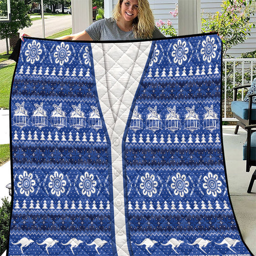 North Melbourne Football Christmas Quilt Aboriginal Seamless Cardigan Inspired