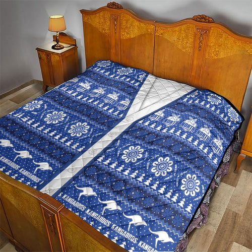 North Melbourne Football Christmas Quilt Aboriginal Seamless Cardigan Inspired