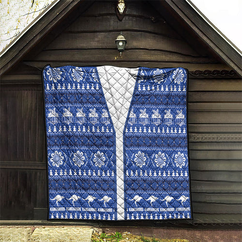North Melbourne Football Christmas Quilt Aboriginal Seamless Cardigan Inspired