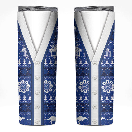 North Melbourne Football Christmas Skinny Tumbler Aboriginal Seamless Cardigan Inspired