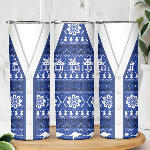 North Melbourne Football Christmas Skinny Tumbler Aboriginal Seamless Cardigan Inspired