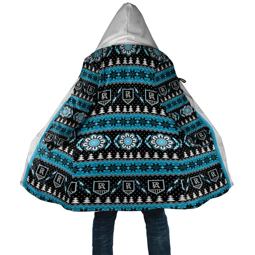 Port Adelaide Football Christmas Cloak Aboriginal Seamless Cardigan Inspired
