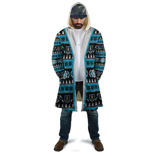 Port Adelaide Football Christmas Cloak Aboriginal Seamless Cardigan Inspired
