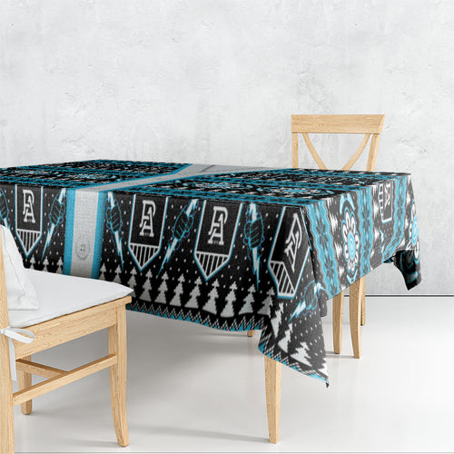 Port Adelaide Football Christmas Tablecloth Aboriginal Seamless Cardigan Inspired